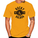 T Shirt ROCKY BALBOA 1976 (jaune)