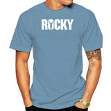 T shirt ROCKY BALBOA (bleu azur)