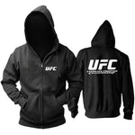 Sweat UFC, sweat à capuche, manches longues, logo UFC (blanc)