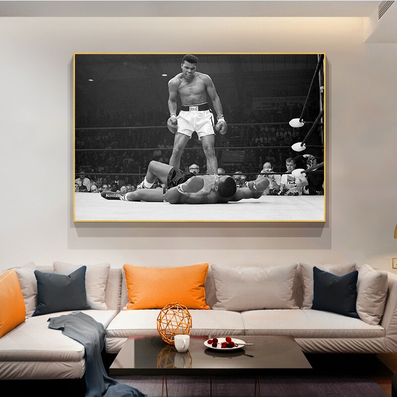 CASSIUS CLAY (M. ALI) VS LISTON, 1965, PHOTOCARD 35 CM x 26 CM, COLLECTOR (JT29 CASSIUS CLAY (M. ALI) VS LISTON, 1965, PHOTOCARD 35 CM x 26 CM, COLLECTOR (JT29