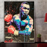 Tableau boxe Mike Tyson, peinture époustouflante