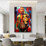 Tableau boxe Mike Tyson, décoration d'intérieur, accroché au mur de votre salle de séjour