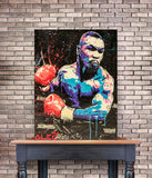 Tableau boxe Mike Tyson, affiché dans hall