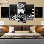 Tableau boxe Muhammad Ali terrassant Ken Norton