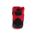 Chaussures de boxe basse, collection WARRIOR rouge, vue arrière (talon)