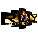 Tableau boxe Roy Jones JR, vue en perspective