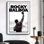 Tableau boxe ROCKY BALBOA POING LEVE