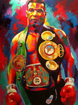 Tableau boxe Mike Tyson, peinture artistique du Kid Dynamite