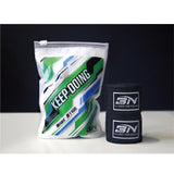 Set de 2 bandages de boxe premium avec pochette de rangement, coloris noir