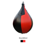 Poire boxe en cuir PU, couleur noir et rouge