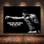 Tableau boxe Mohamed Ali citation