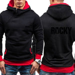 Sweat boxe Rocky Balboa couleur noir et rouge