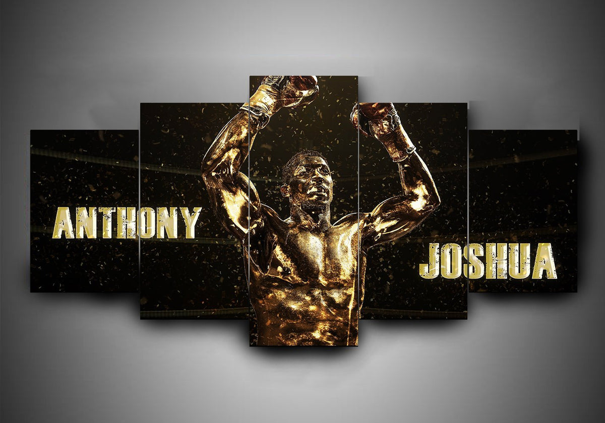 Tableau boxe Anthony Joshua (5 pièces) | Esprit-boxe.com & Esprit-Boxe.com