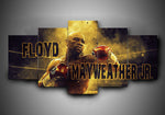 Tableau boxe Floyd Mayweather Jr (5 pièces)