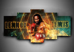 Tableau boxe Lennox Lewis (5 pièces)