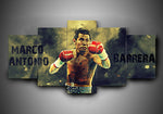Tableau boxe Marco Antonio Barrera (5 pièces)